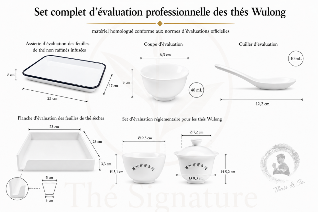 Set complet d'évaluation homologué pour les thés Wulong